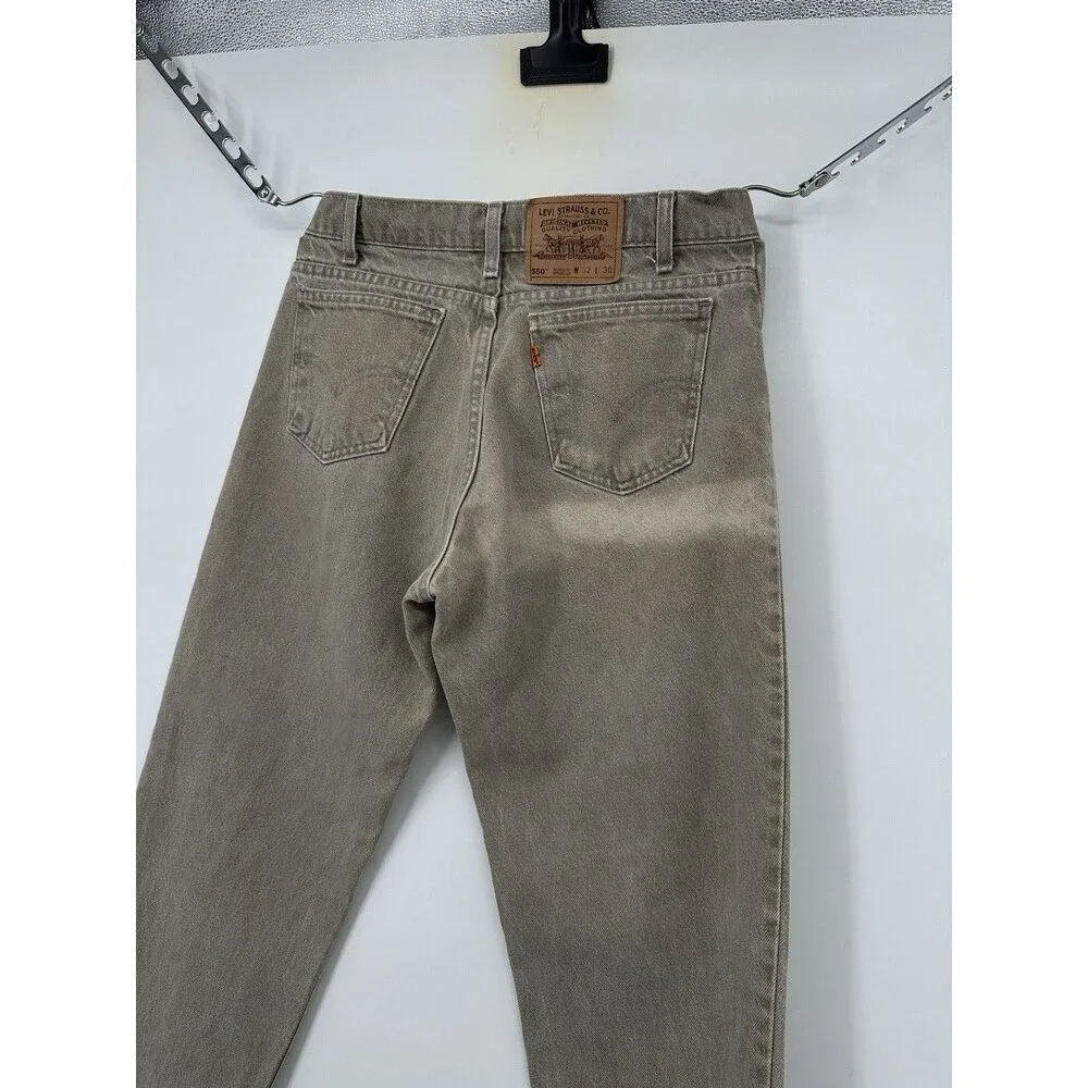 Levi's 550 Relaxed Fit Tapered Leg Jeans Men's Sz 32 Vintage 90s Orange Tab “pic